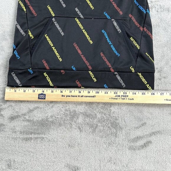 Under Armour Cold Gear Youth's Medium Black All Over Print Graphic Spell Out - Picture 4 of 9